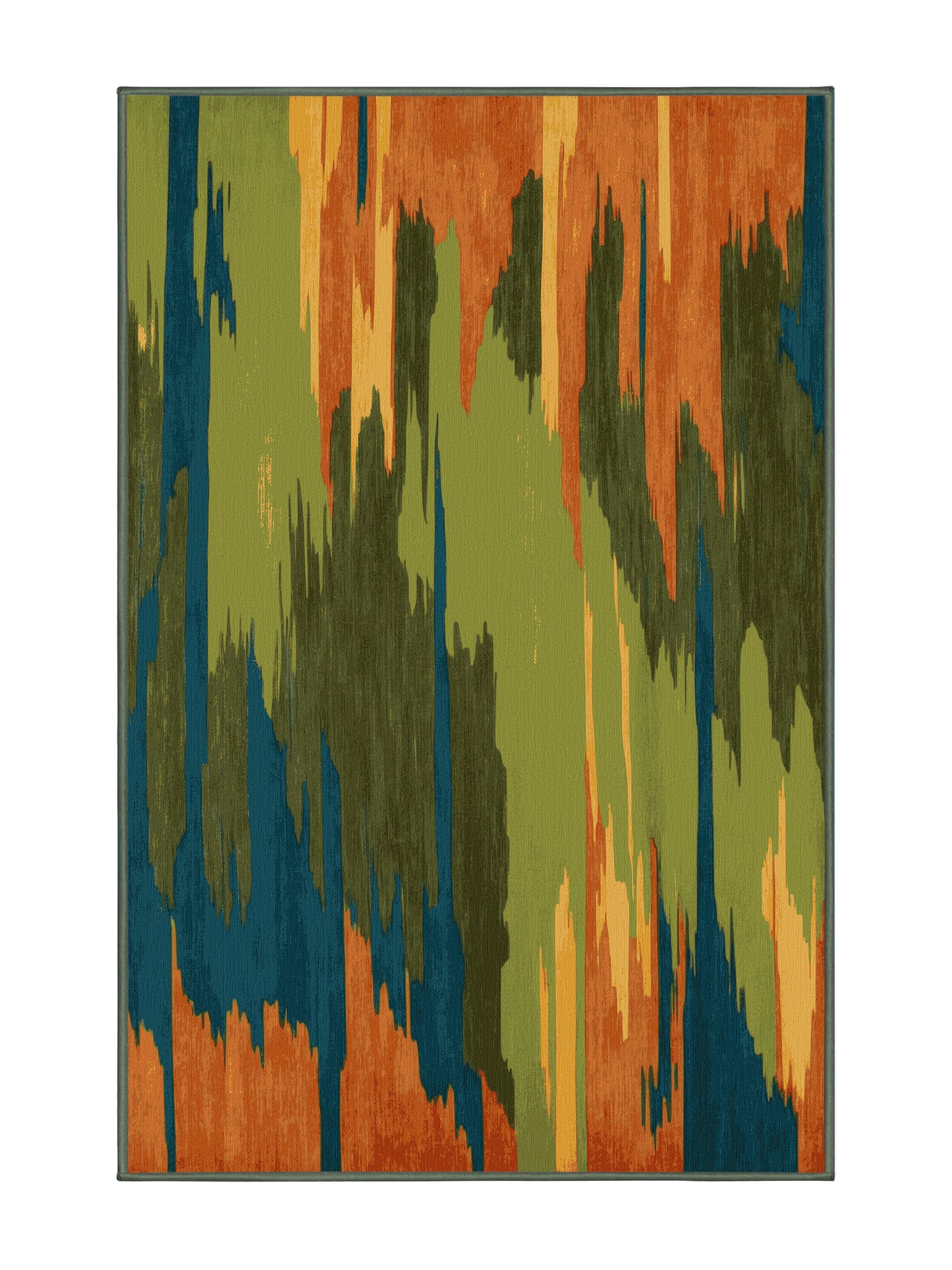 Vista Flow Radiant Bloom - Premium Hazel Green Modern Area Rug | Plush & Washable Options | Rugolution Home Decor